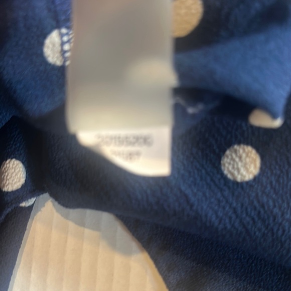 Lularoe Navy and white Polka Dot Cardigan shawl open from elbow length oversized - Picture 9 of 9